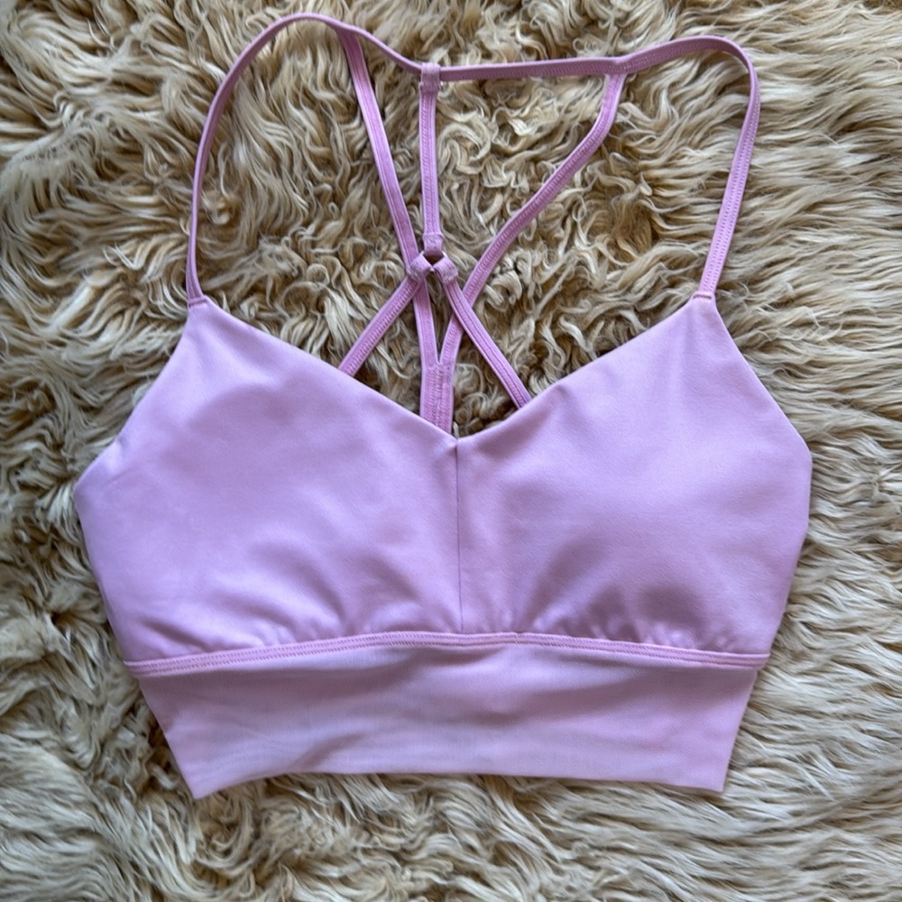 Pink Seamless Sports Bra